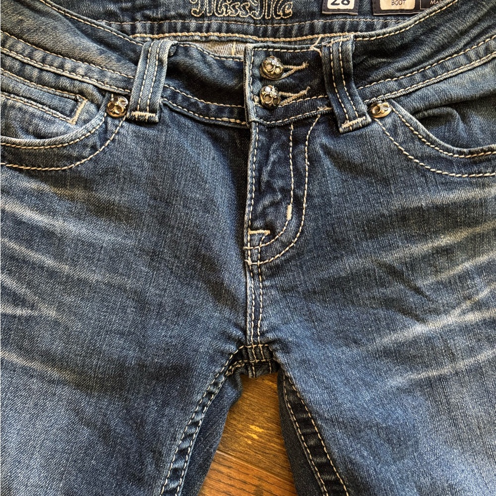 Miss Me High Rise Dark Blue Jeans